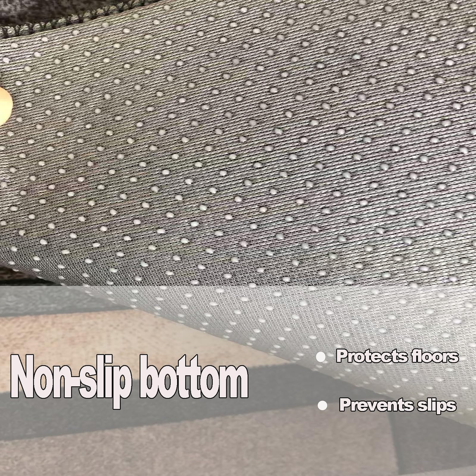 Teppich Läufer Flur Lang, rutschfest 90x200cm Küchen Teppich, Waschbar Teppichläufer Flurteppich für Korridor Wohnzimmer, Küche, Anpassbar