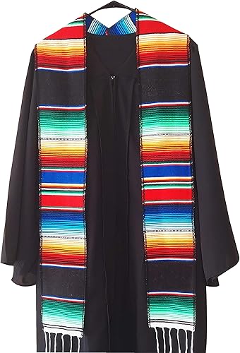 Miniatura 3 de Yani's Gifts Banda de graduación mexicana, bufanda de serape de graduación de estola hispana, banda de graduación de sarape mexicano