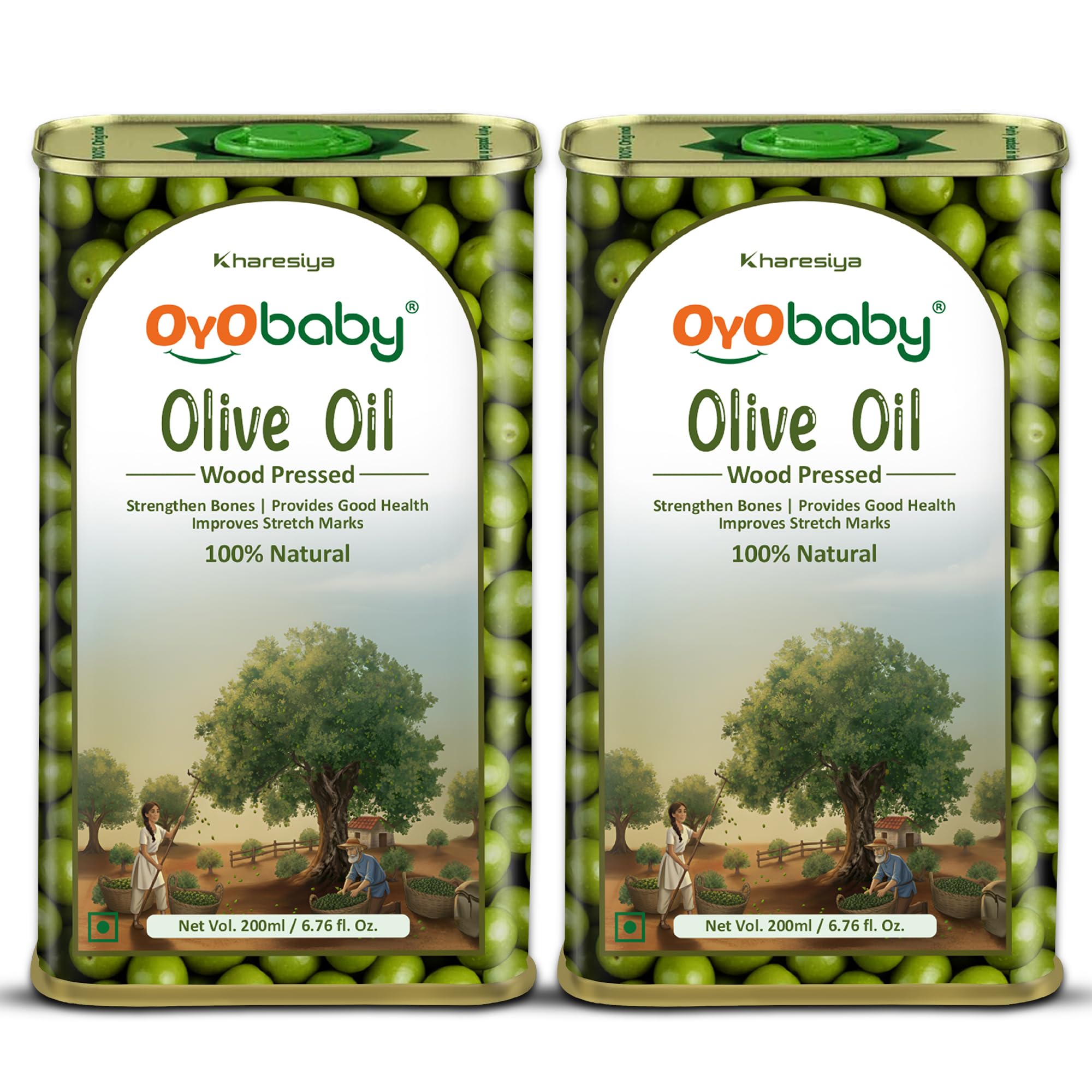 OYO BABY 100% Natural Baby Oil for New Born | Wood Pressed Olive Oil - Baby Hair Oil, Massage, Skin & - Pack Of 2-200ml-image-14