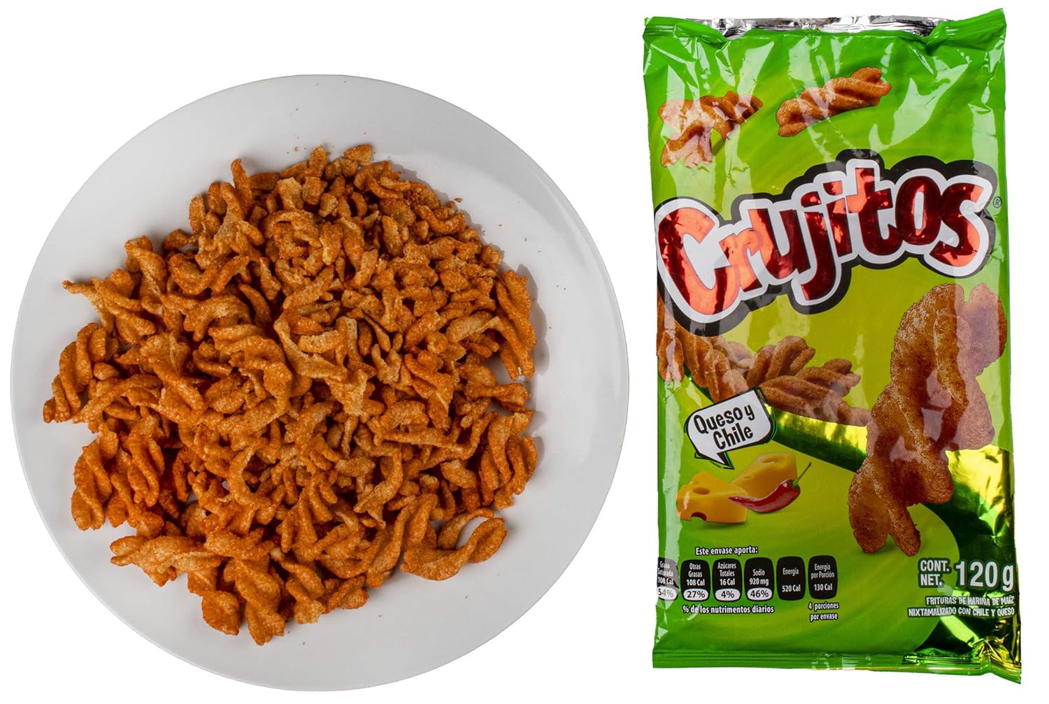 Authentic Mexican Chips Large Bag Fresh Mexican Snacks-Cheetos Bolita, Torciditos, Colmillos, Flaming Hot, Crujitos, Churrumais, Ruffles, Rancheritos, Doritos 3-Pack (Crujitos Queso y Chile)