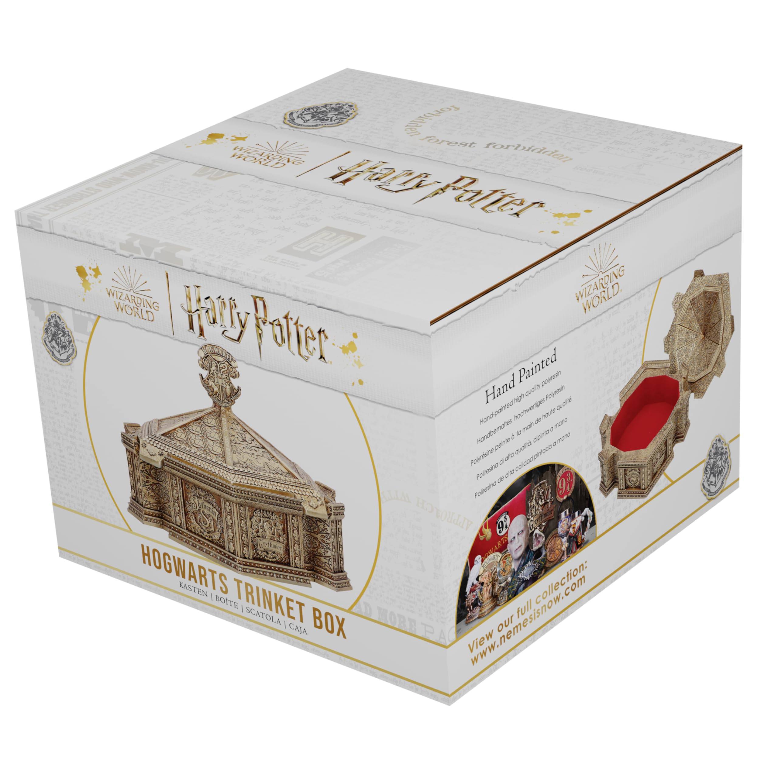 Nemesis Now Harry Potter Hogwarts Trinket Box, Resin, Gold, Officially Licensed Harry Potter Merchandise - Image 4