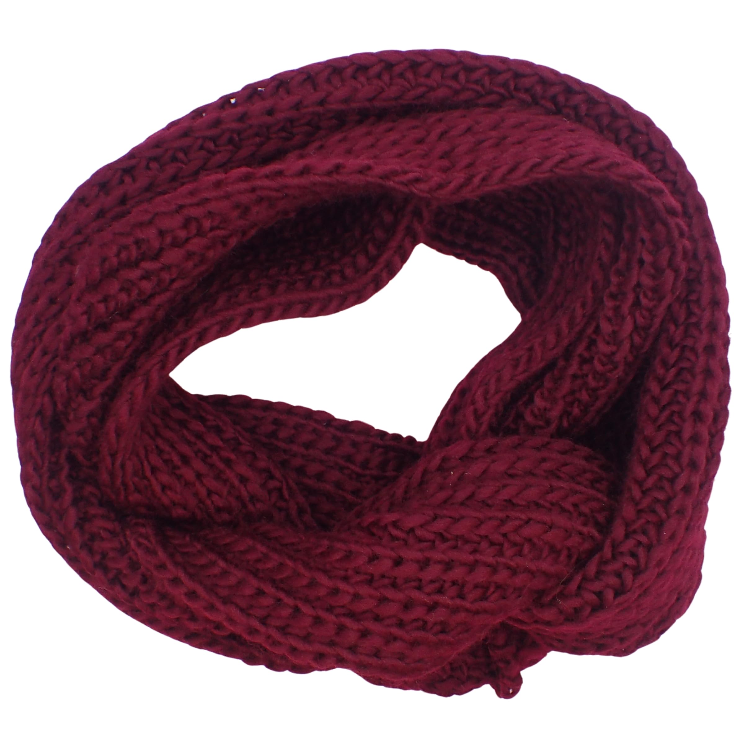 Topkids Accessories scarfs for Women and Men, Infinity scarf, Ladies, Snood Neck Warmer (Burgundy)