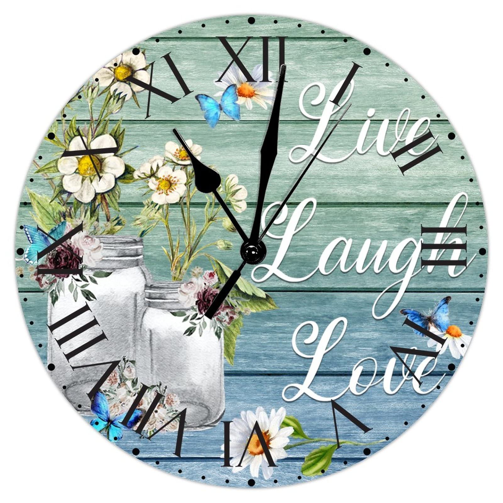 Horloge murale silencieuse en PVC pour éviter les retards le matin dans la cuisine