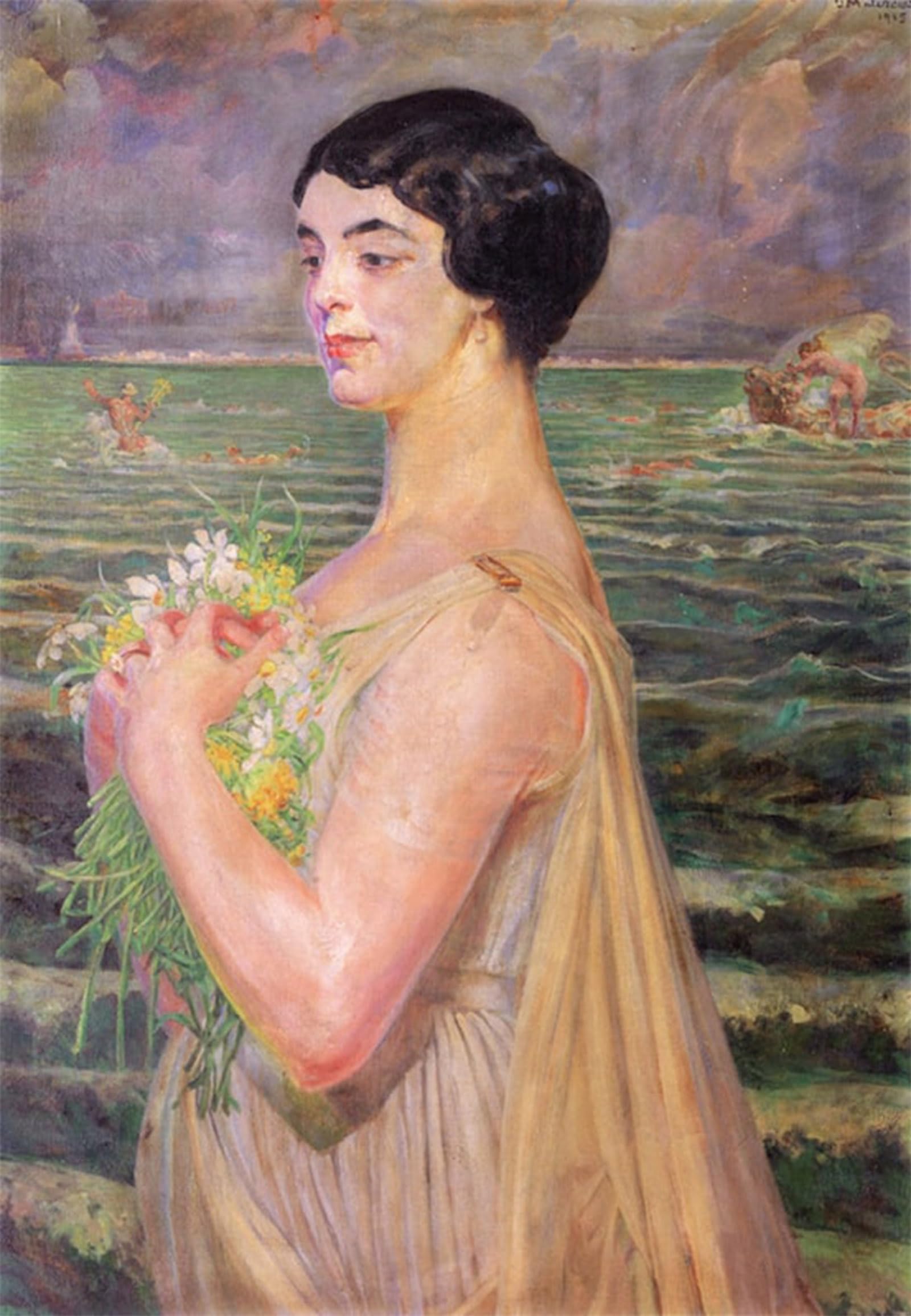 POSTERIIk Famous Print Pop Art Wall Art Graffiti Woman by the Sea Jacek Malczewski Art Prints for Home Decor 60x90cm