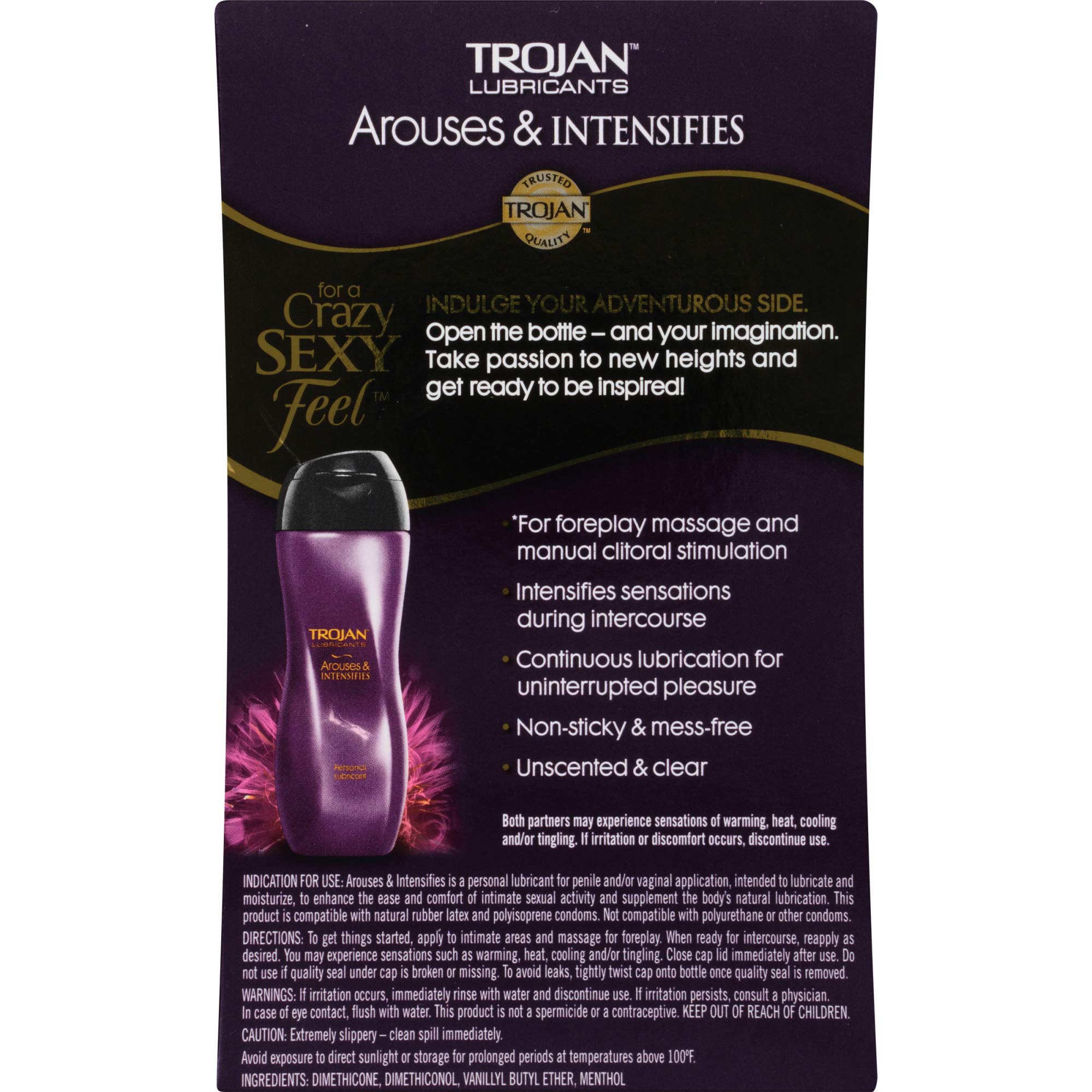 Amazon.com: Trojan Arouses and Intensifies Lubricant, 3 Ounce : Health &  Household