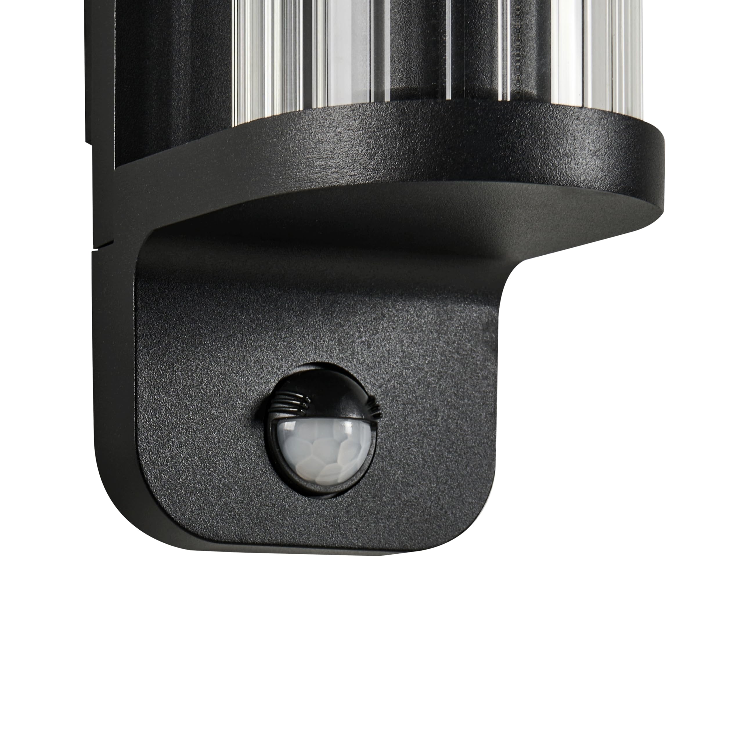 Beliani Applique da esterno con sensore di movimento e illuminazione d'accento, IP44, alluminio nero,