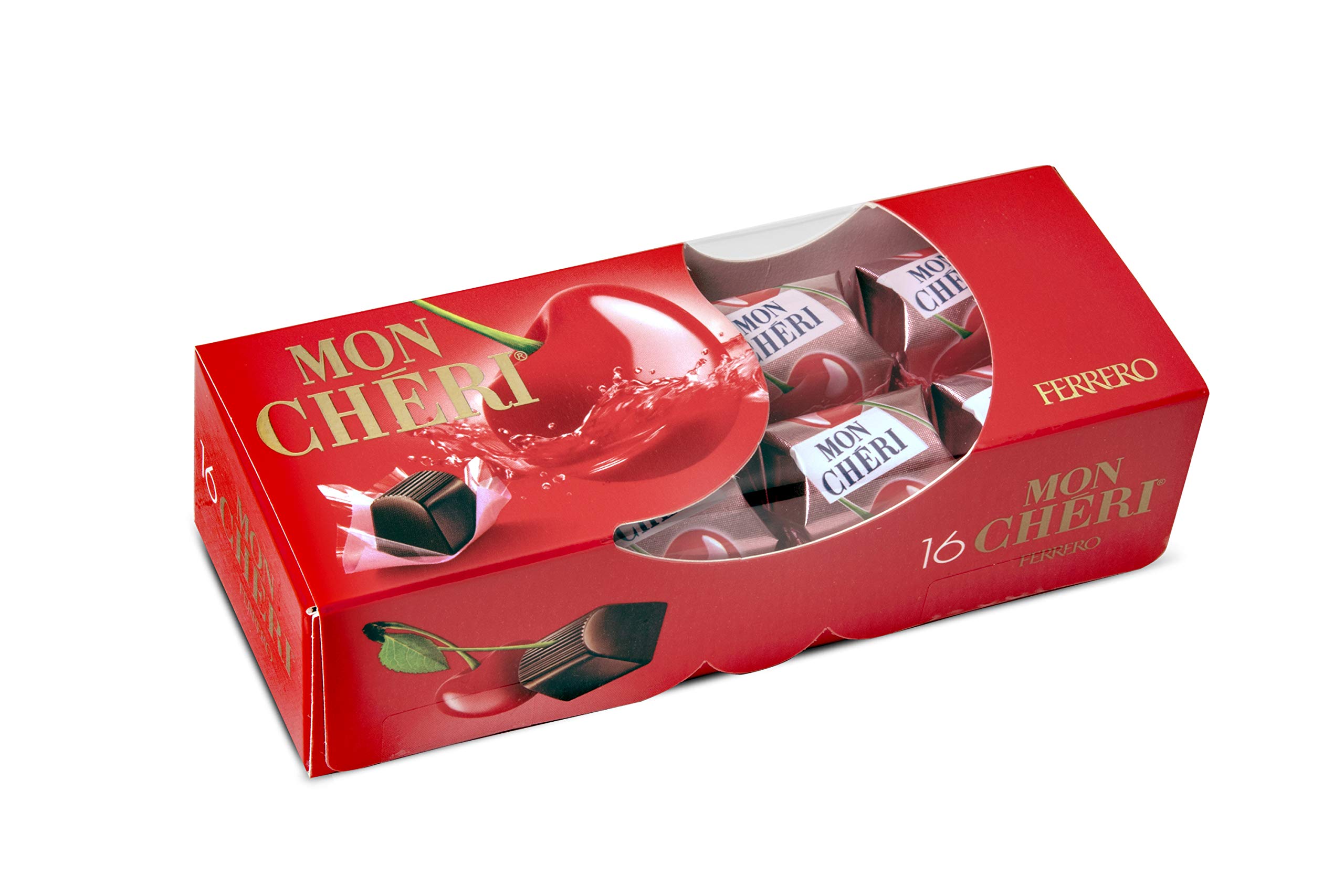 Bonbons chocolat cerise liqueur MON CHÉRI la boite de 16 - 168 g