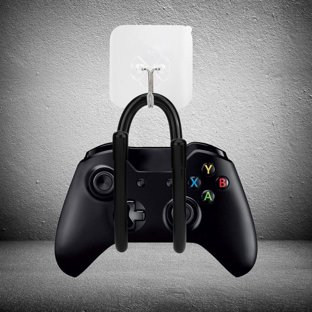 ciciglow Game Controller Wall Hanger, 2Pcs Wall Mount Wall Clip Wall Hanger for Xbox One PS4 Switch Pro Game Controller 4/PK - NO Game Controller - No Falling