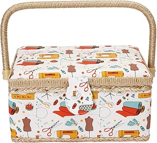 Panier à couture en coton - Style européen - Beige