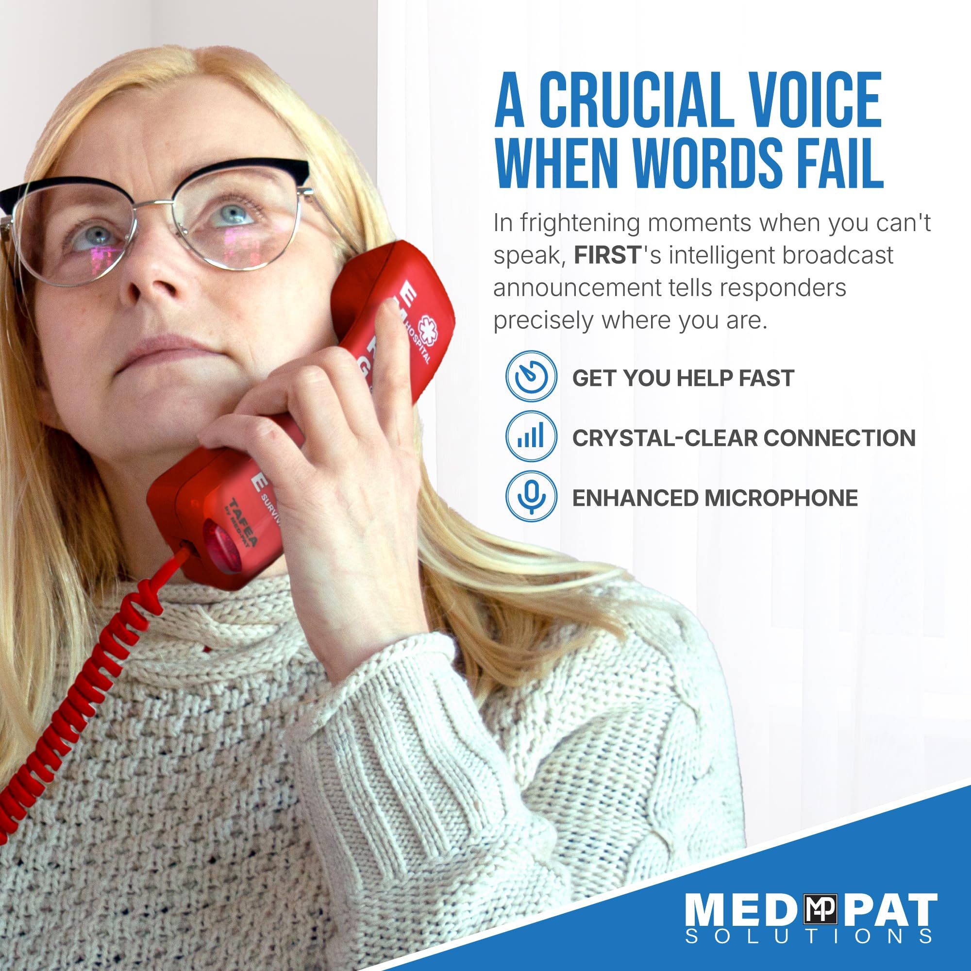 Med-Pat First by TAFEA Emergency One-Touch Dialer - Enhanced Microphone — Amazon image 4