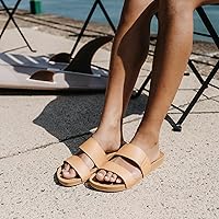 Vista 3 de REEF Cushion Vista - Sandalias de moda para mujer, correa de piel vegana, plantilla acolchada ultra suave