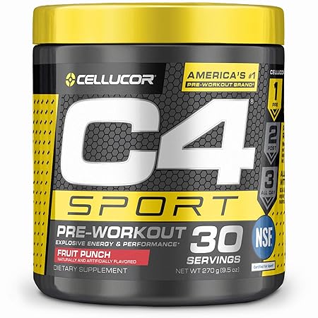 Buy Cellucor C4 Sport Pre Workout Powder Energy Drink Fruit Punch 30 Servings Nsf Certified For Sport Online At Low Prices In India Amazon In
