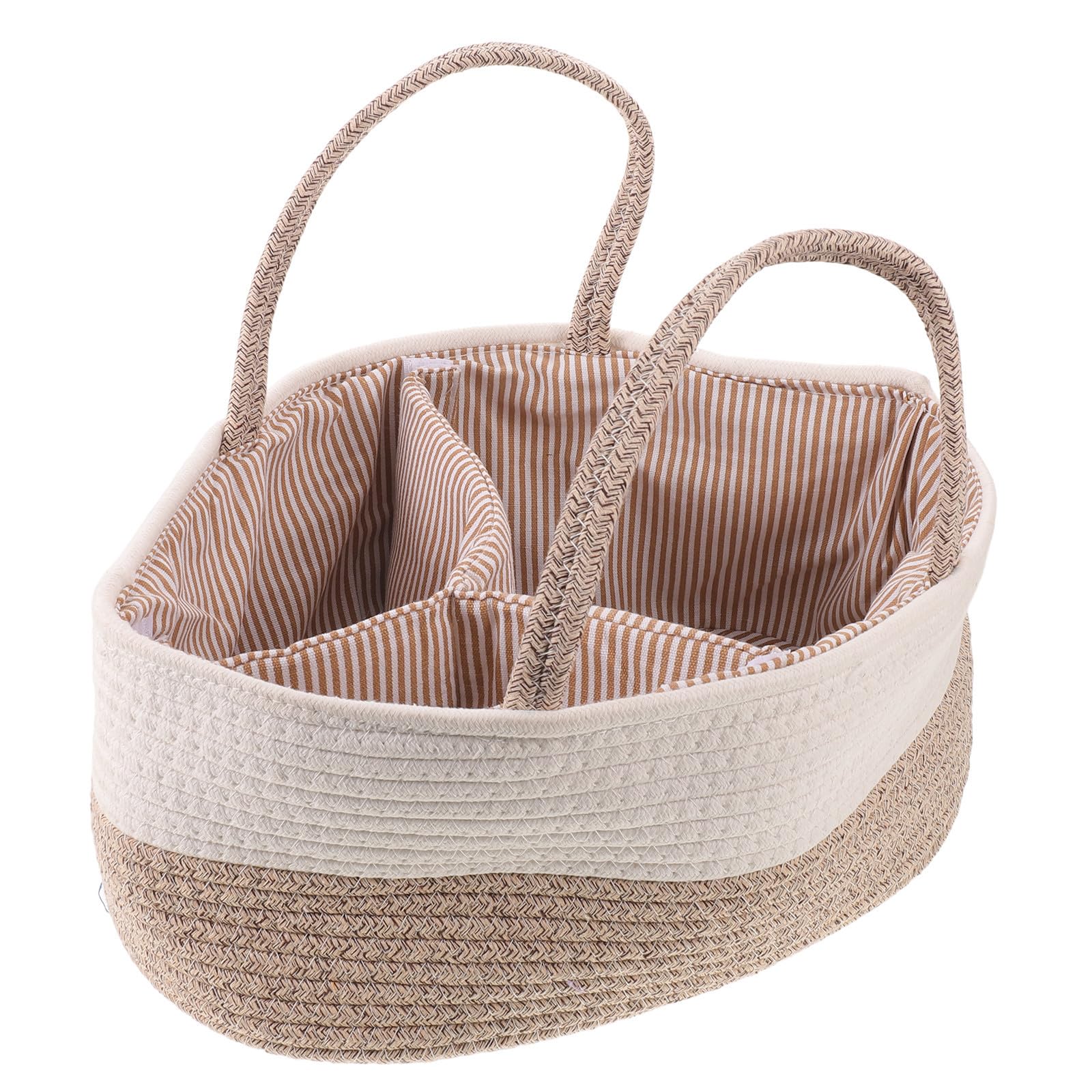 Organizador de Pañales de Algodón con Divisor Desmontable, Estructura Abierta y Asas Resistentes para Baño y Lavandería, Ideal para Jóvenes y Aficionados al Gimnasio