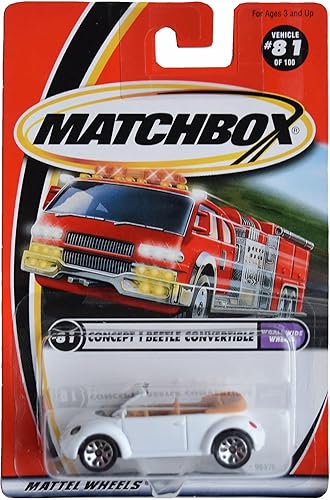 Miniatura 1 de Matchbox Concept 1 Beetle Convertible, Ruedas Mundiales Blanco 81100
