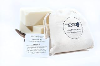 Honam Natural's Honey and Shea Butter So ap, Natural Soap with Vitamin E, Vegan Soap For Dry Skin, Blemishes and Scar Removal, Hydrates and Revitalizes Dull Skin(Honey and Shea Butter Soap)