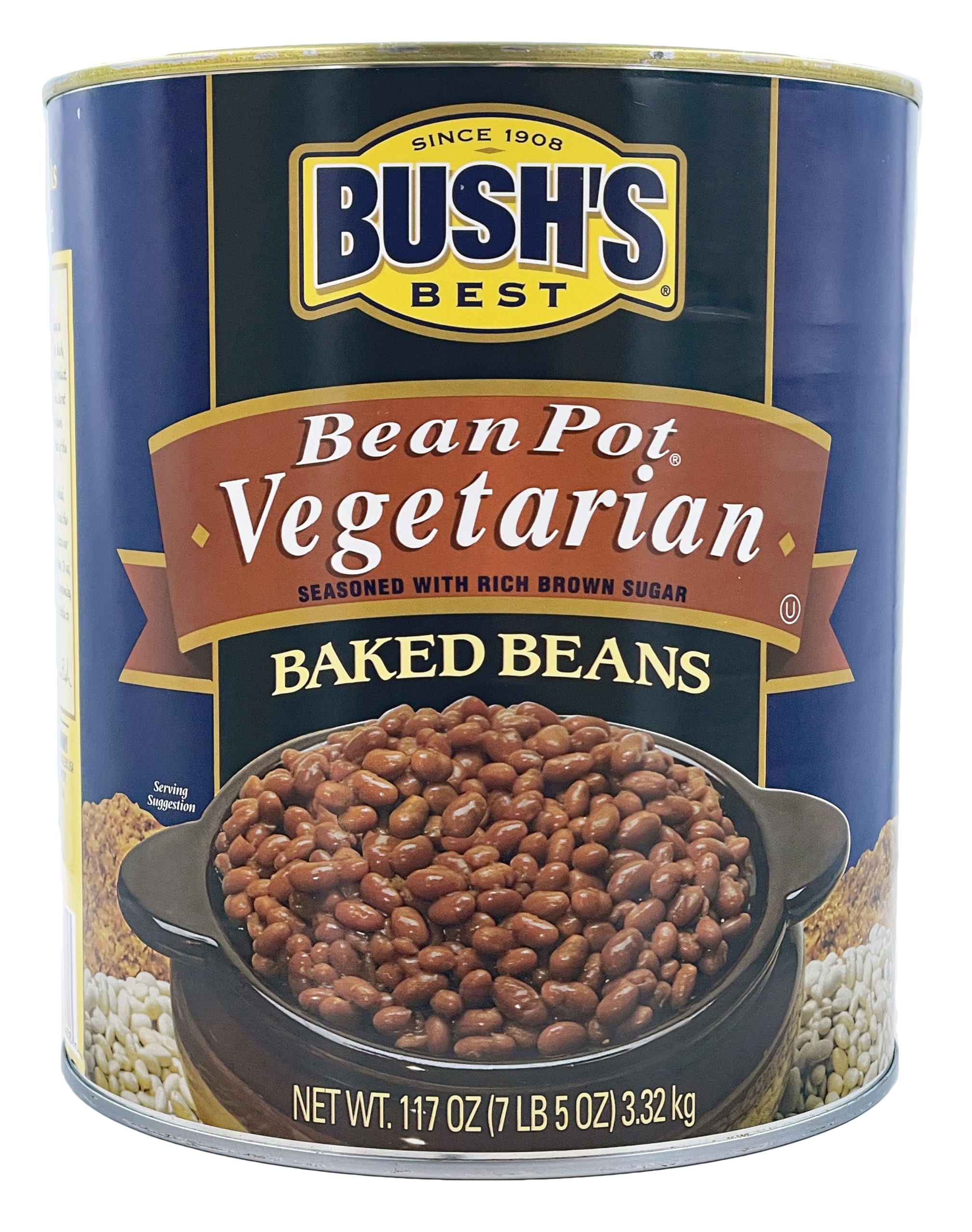 Bush's Best Vegetarian Baked Beans | With Brown Sugar | Kosher | 7.31 lb