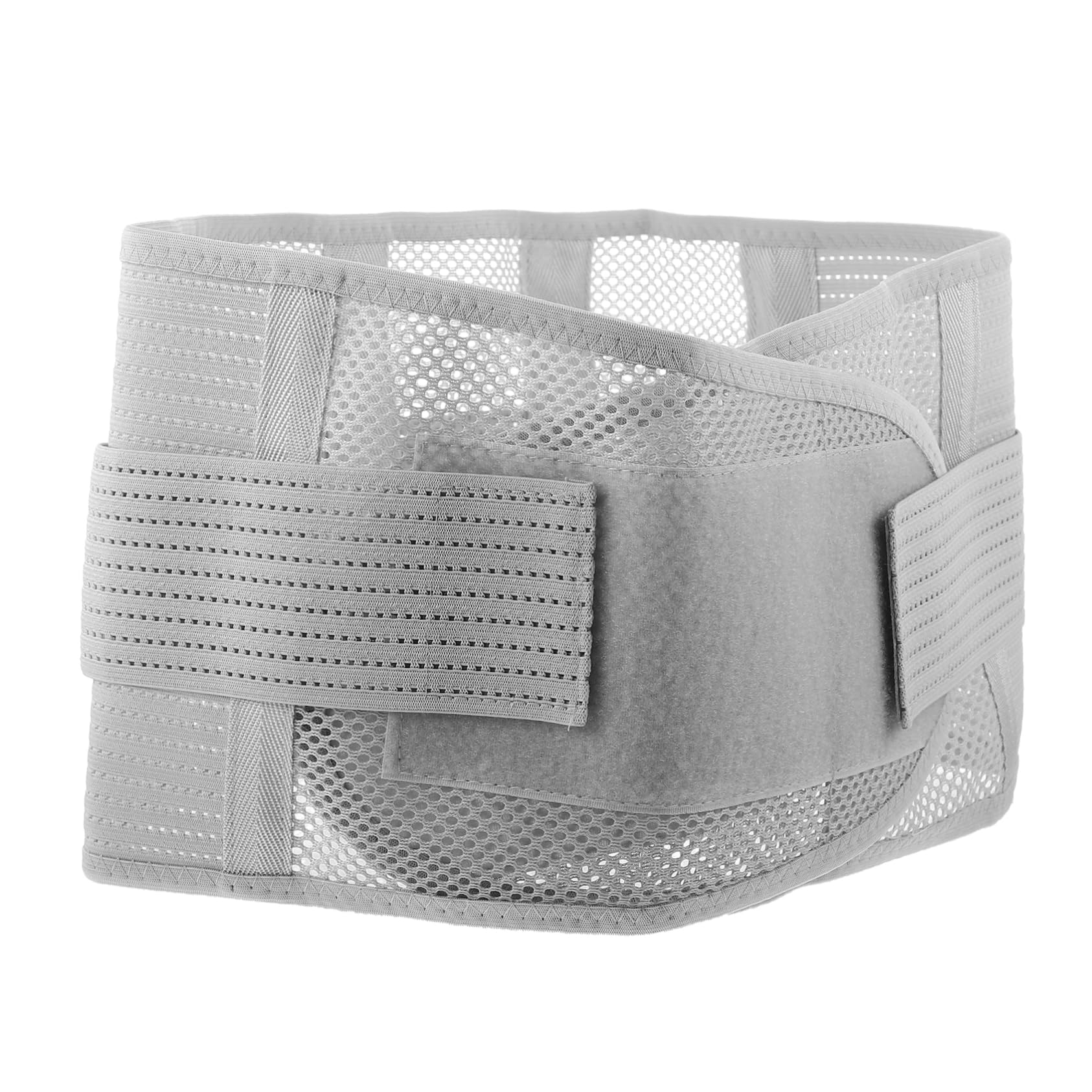 Beavorty Grey Waist Relief Support Band Sports Lower Back Band Fish Dead Mesh Breathable Fabric Lower Back Support Brace Lumbar Support Back Brace