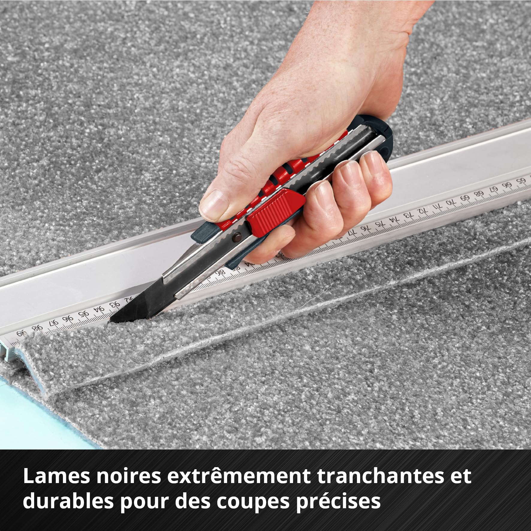 Original Einhell E-CASE 80 pcs. valise d'outils (set d'outils dans valise en plastique robuste et empilable comme équipement de base idéal pour le ménage, l'atelier ou en déplacement)