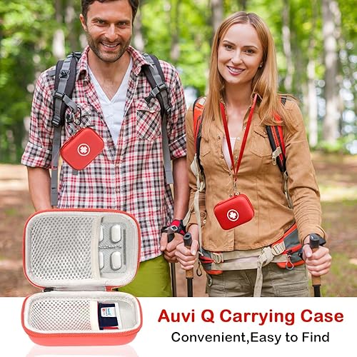 Miniatura 7 de Fukumi Auvi Q Estuche de transporte, bolsa de emergencia portátil para medicina para 2 inyectores automáticos Auvi-Q, inhalador de asma, aerosol