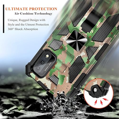 Miniatura 4 de NZND Funda para Wiko Ride 3 con protector de pantalla de vidrio templado (cobertura máxima), protección de cuerpo completo grado militar, soporte