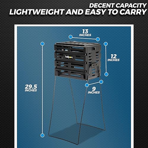 Miniatura 5 de Tourna Ballport - Tolva de pelotas de tenis con capacidad para 80 pelotas duraderas y ligeras