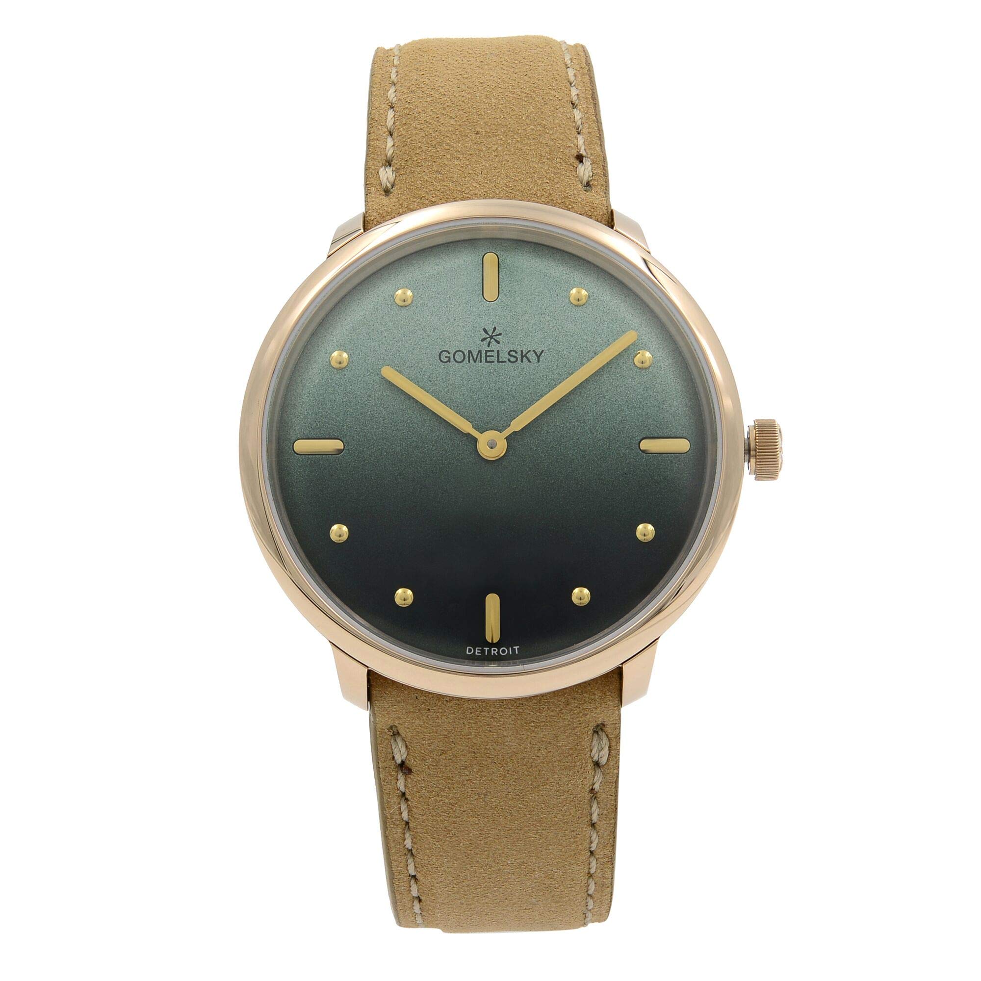 Gomelsky By Shinola & CoGomelsky Audrey 6 Gold Tone Steel Green Dial Quartz Ladies Watch G0120147279