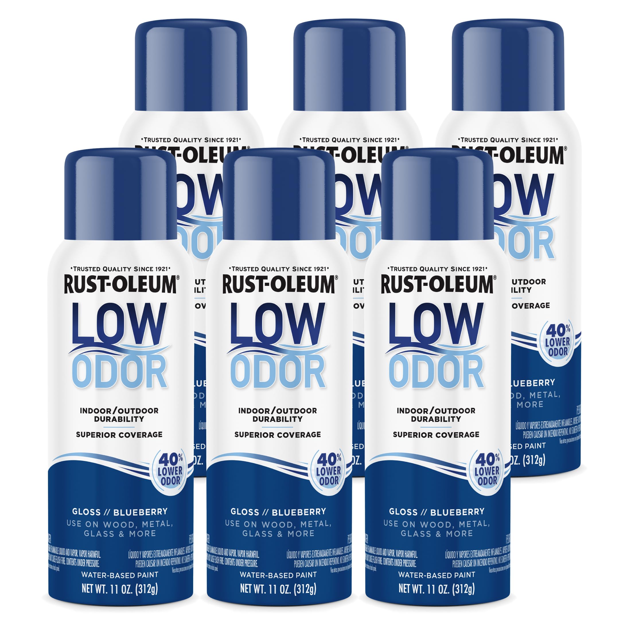 Rust-Oleum Low Odor Premium Spray Paint, Gloss Blueberry