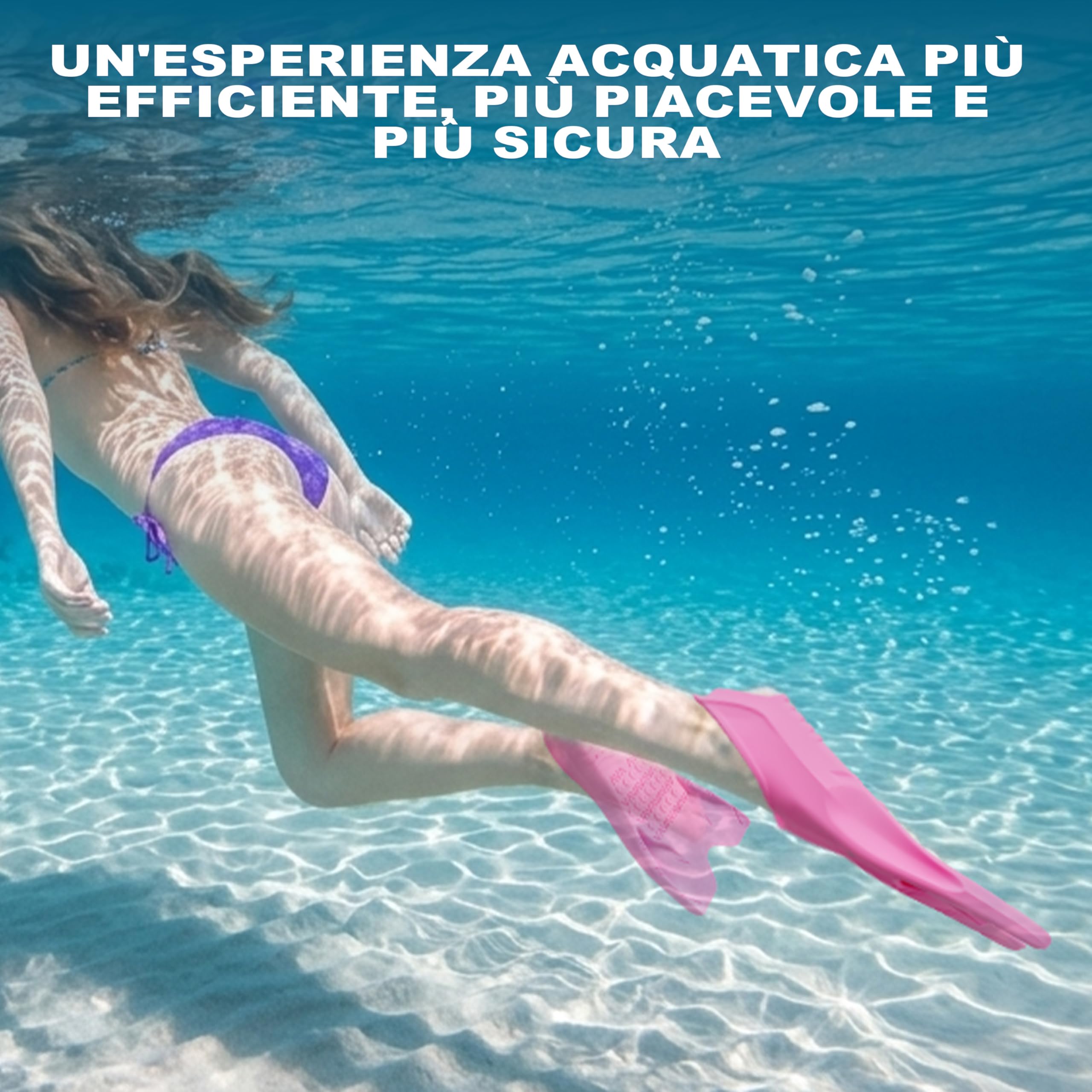 Hikeen Pinne Corte da Nuoto con Tallone Aperto, Pinne in Silicone Puro per Adulti e Adolescenti, Pinne per Snorkeling con Punta Aperta e Bassa Resistenza, Include Borsa a Rete
