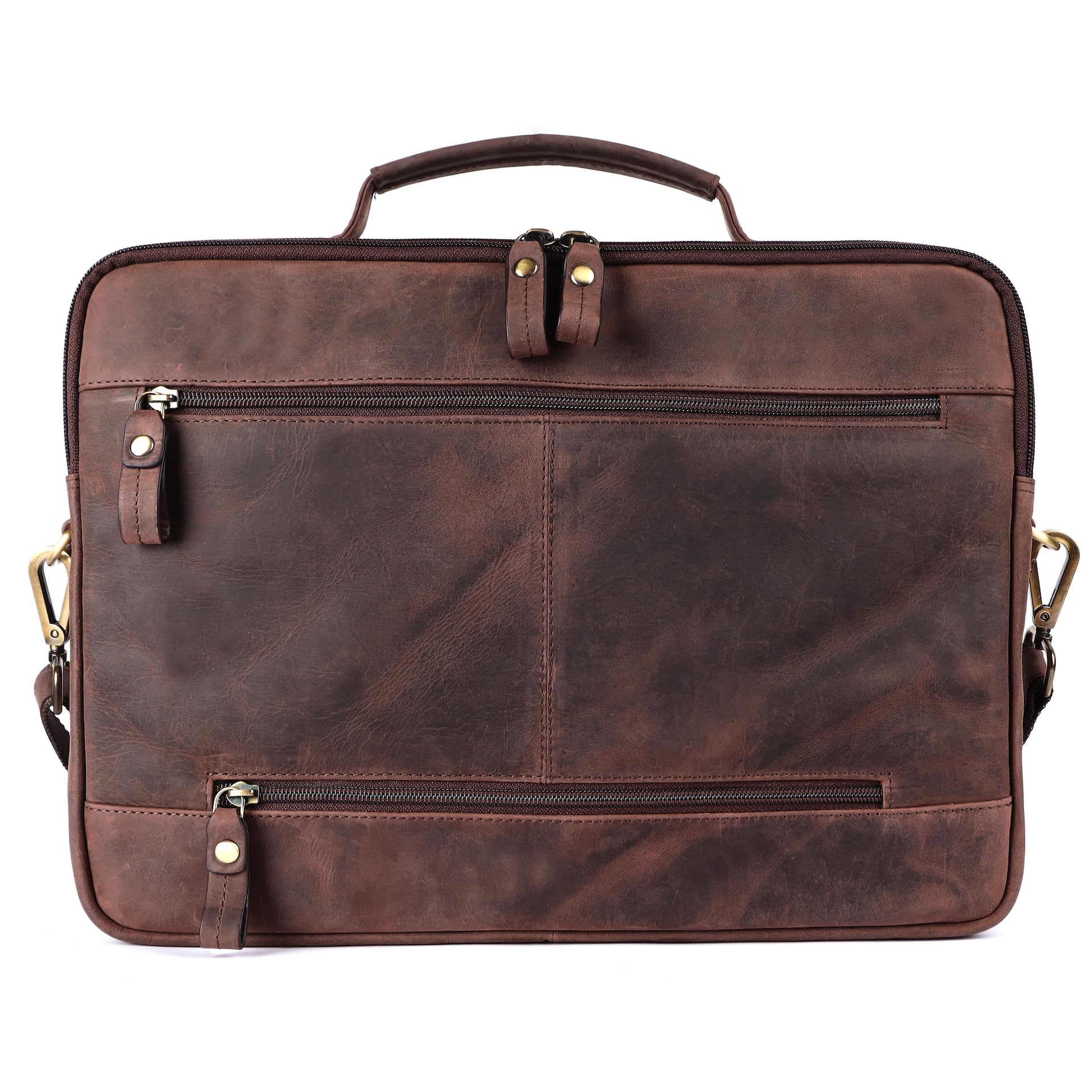 Benthill borsa per laptop vera pelle I borsa a tracolla per laptop I valigetta per notebook I Donna e Uomo borsa I borsa per notebook