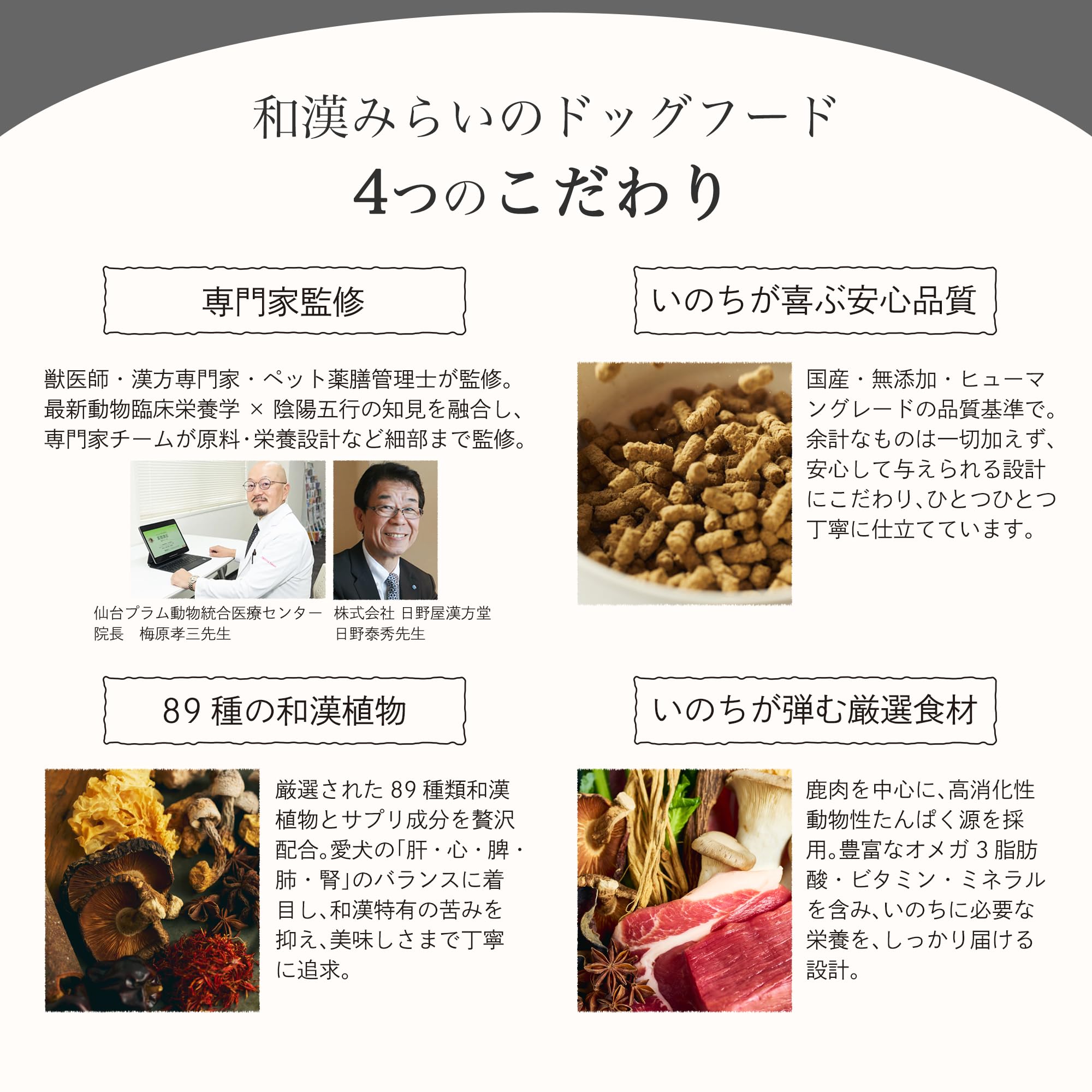 Amazon.co.jp: 和漢みらいのドッグフード 心臓ケア 1kg×2袋 特別療法食