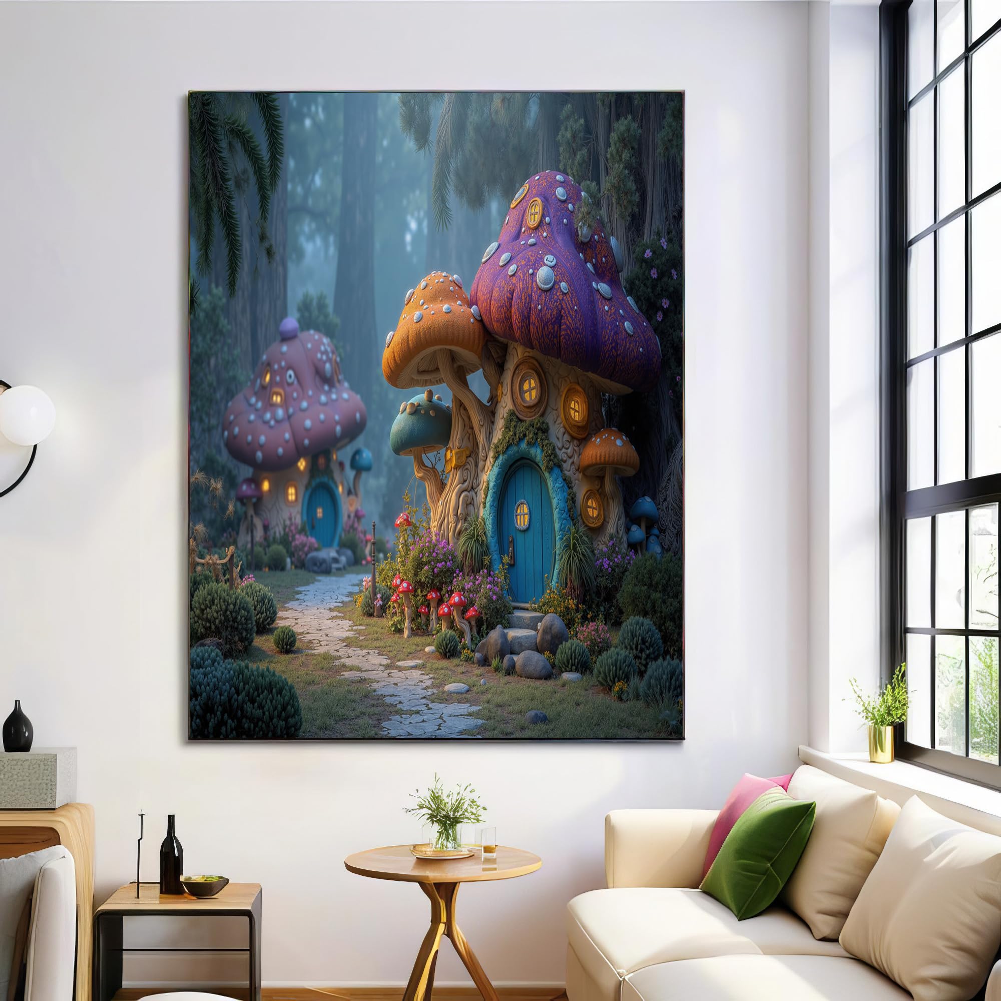 Impression sur toile forêt féerique 80x120 cm évocation nature - 8