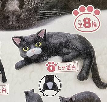 Amazon | 猫ミニチュアフィギュアだつりょくくろねこ