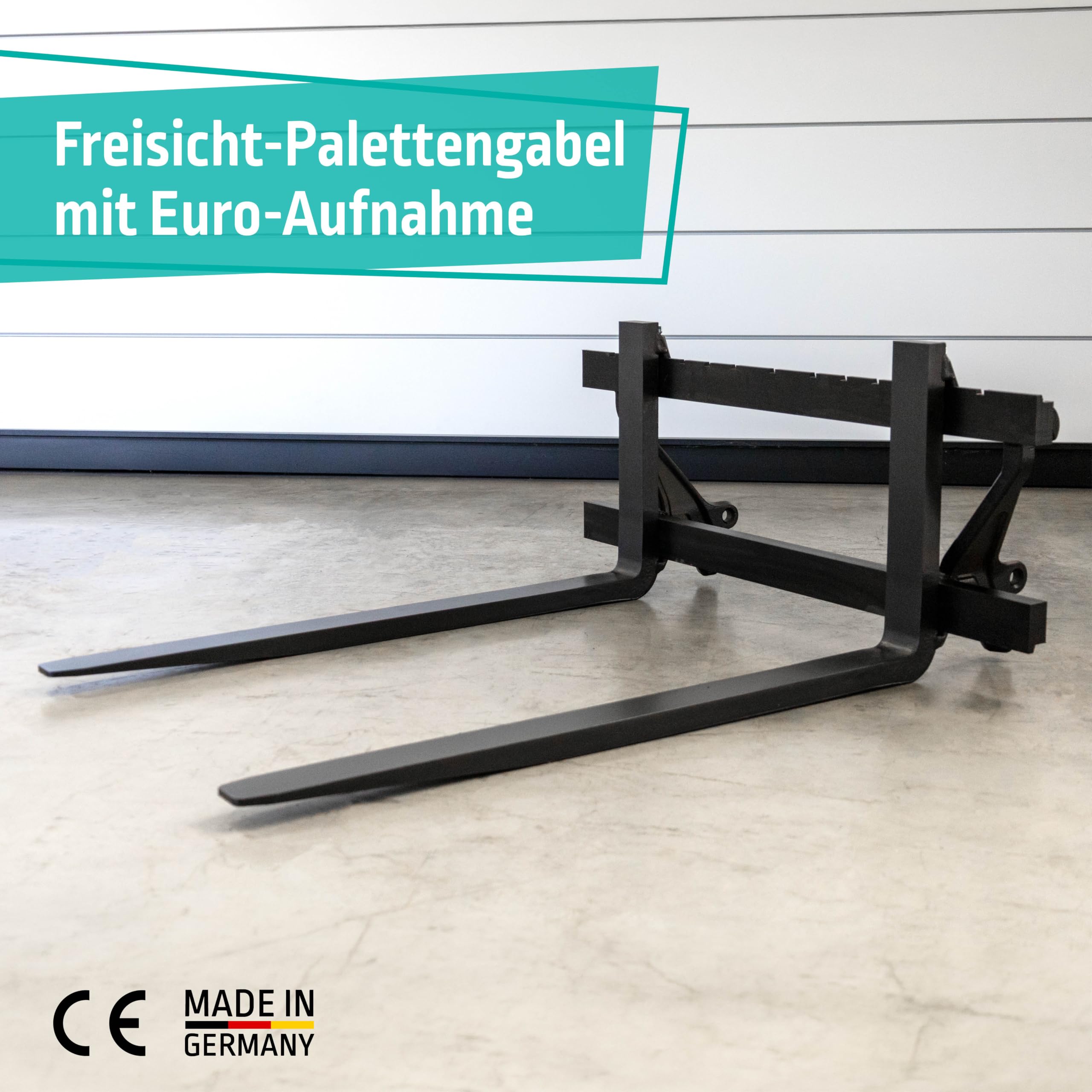 Palettengabel für Radlader und Traktor, EURO-Aufnahme, 1600 - 2500 kg (2500 kg)