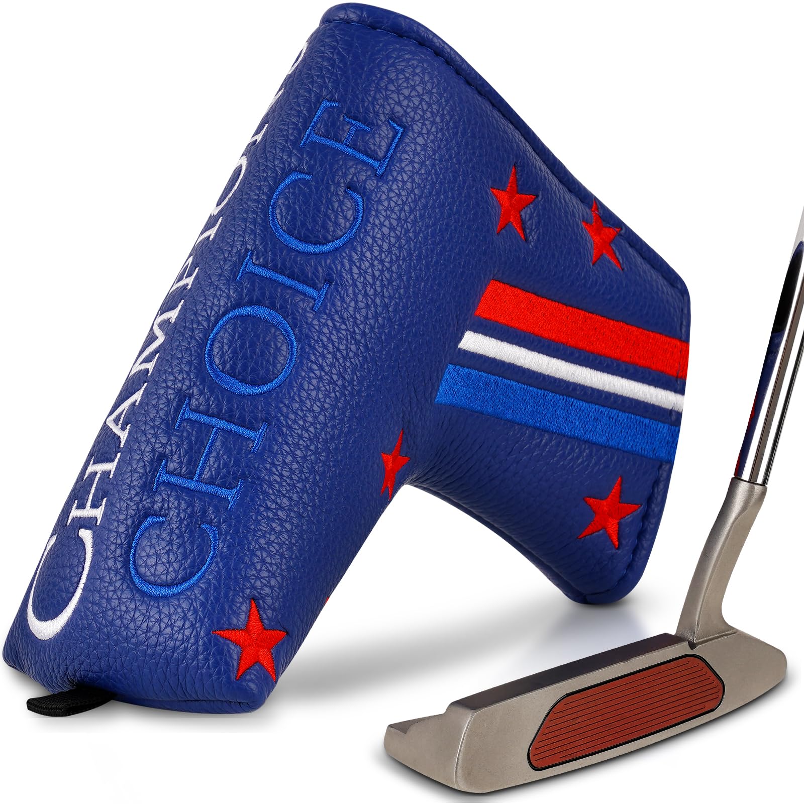 mytag Golf Blade Putter Head Covers Strong Magnetic Champion Choice Putter Cover