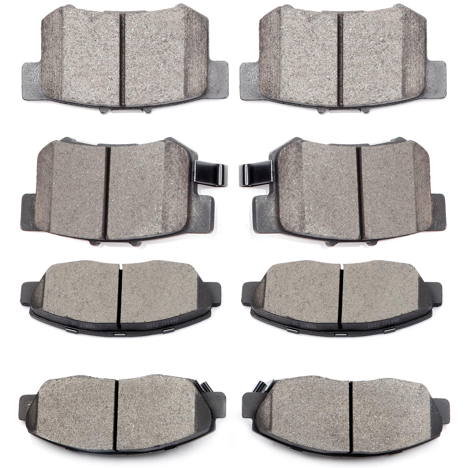 SCITOO D537 D465 Front Rear Ceramic Brake Pads Sets Fit For Acura CL 1997-1999,For Honda For Accord 1991-1997