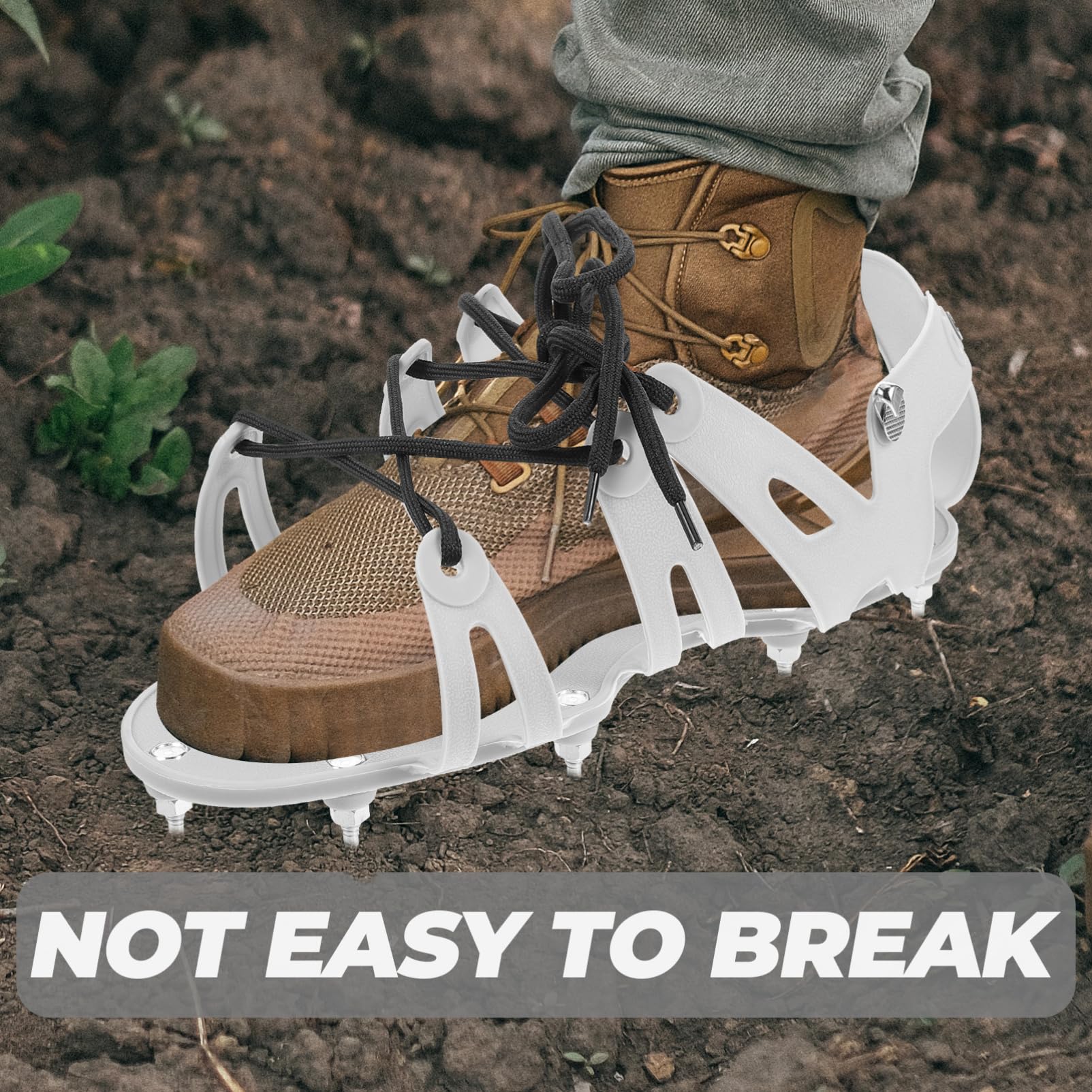 BESPORTBLE 3 Ensembles scarificateur de Jardinage aérateur de pelouse Baskets Verser aerateur Gazon Chaussures Entretien pelouse Chaussures d'aérateur de Jardinage Sandales aérées PP