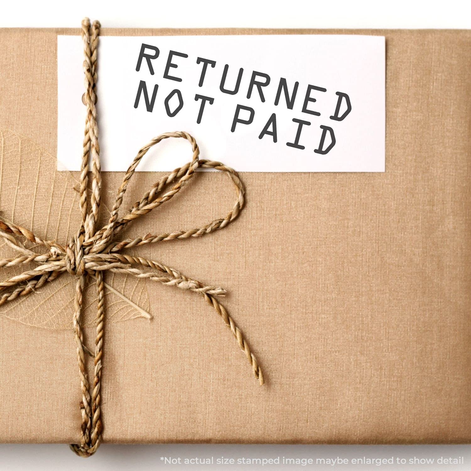 Tampon en caoutchouc Large Returned Not Paid pour gestion des impayés