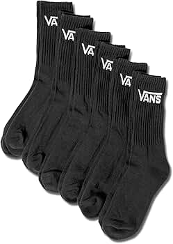 Amazon.com: Vans Unisex Classic Crew Socks (6-Pack) | Casual Men's