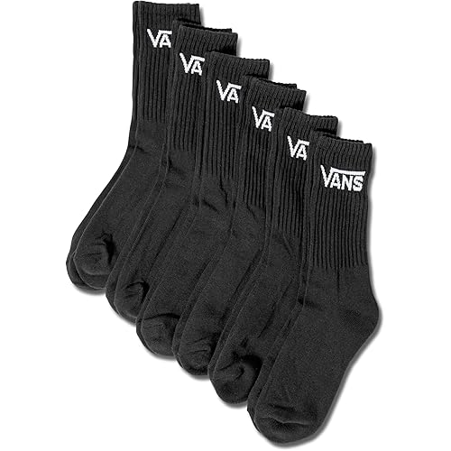 Vans unisex-adult Classics Crew Sock 6-pack
