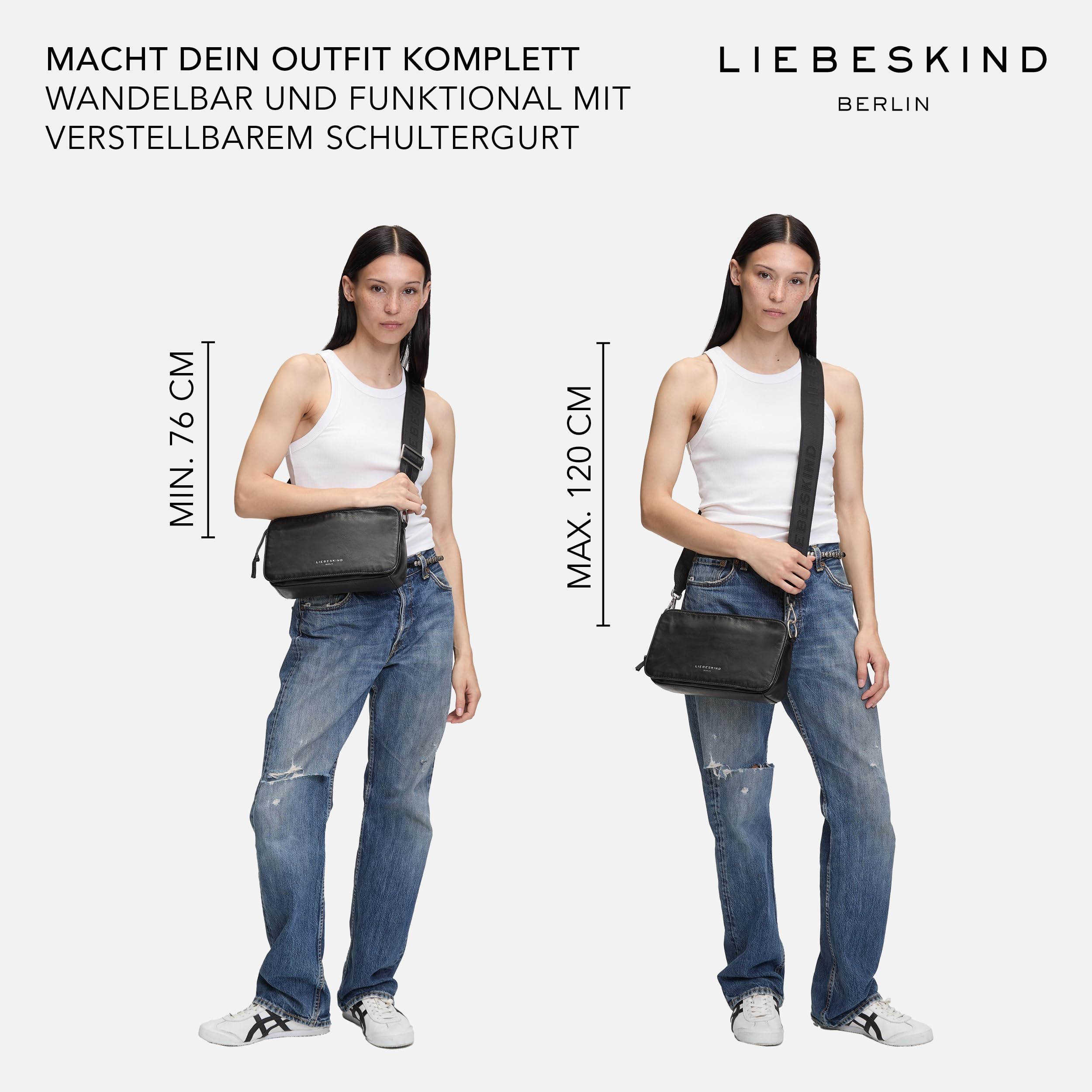 Liebeskind Berlin Kobiety Clarice Torebka, Czarny, M