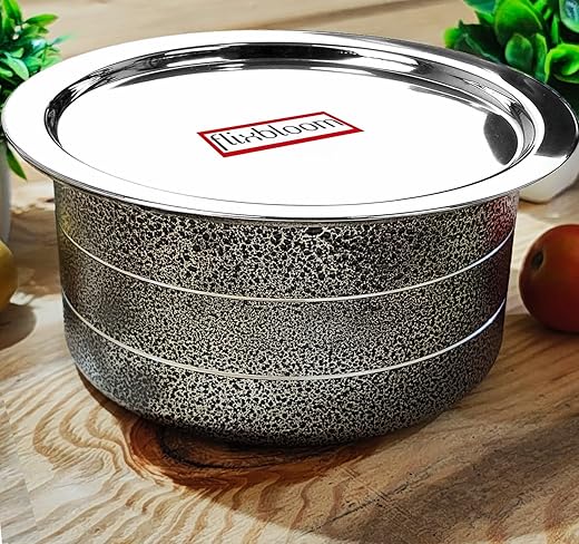 Featured Black Kitchen Cookware Set Induction Base/LPG Compatible Tope/Handi Aluminium Thick Flat Bottom Patila/Bhagona/Utensil for Cooking &…