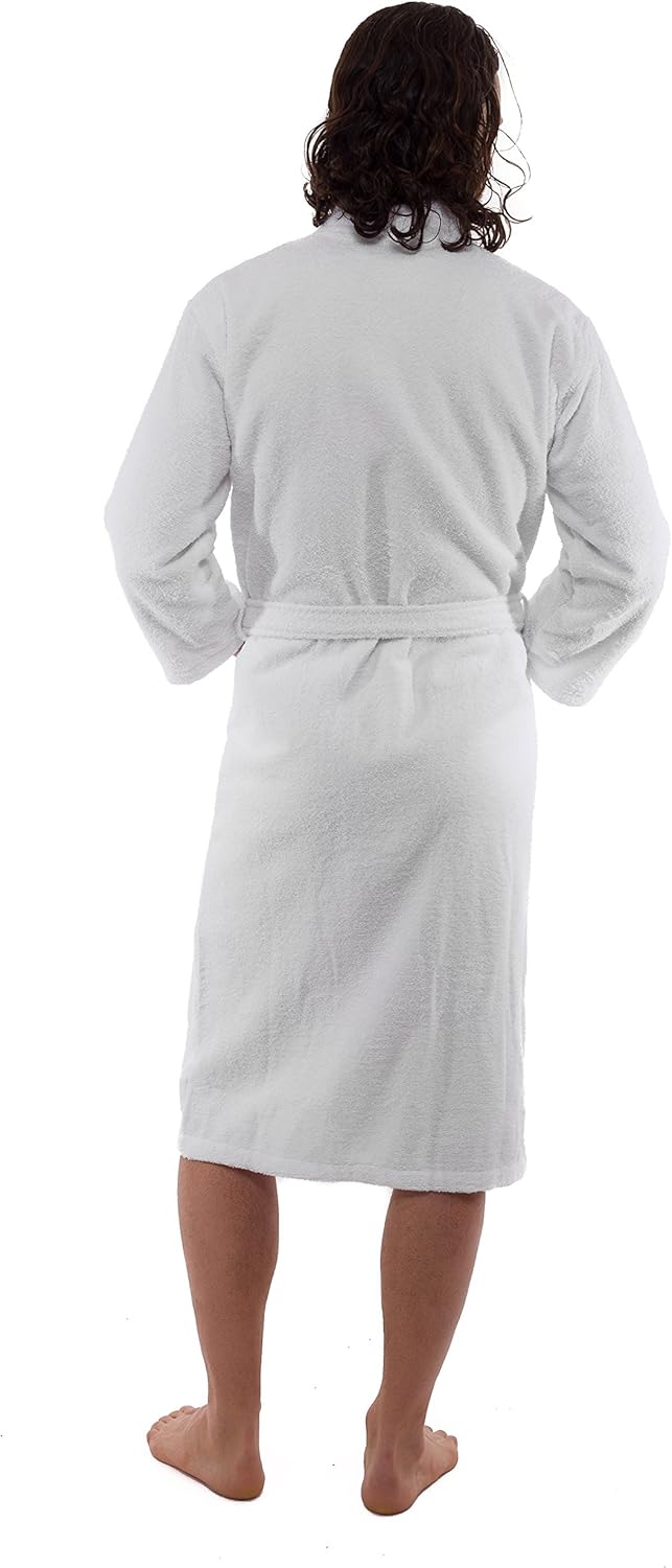 SALBAKOS - Kimono Robe for Men & Women - 100% Turkish Cotton Robe for Spa & Hotels, Absorbent & Comfy | (With & Without Hood)