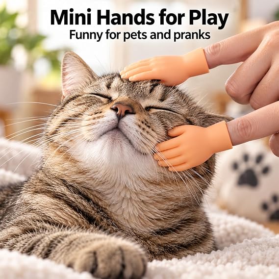 20Pcs Mini Rubber Finger Hands 3 Styles Finger Puppets