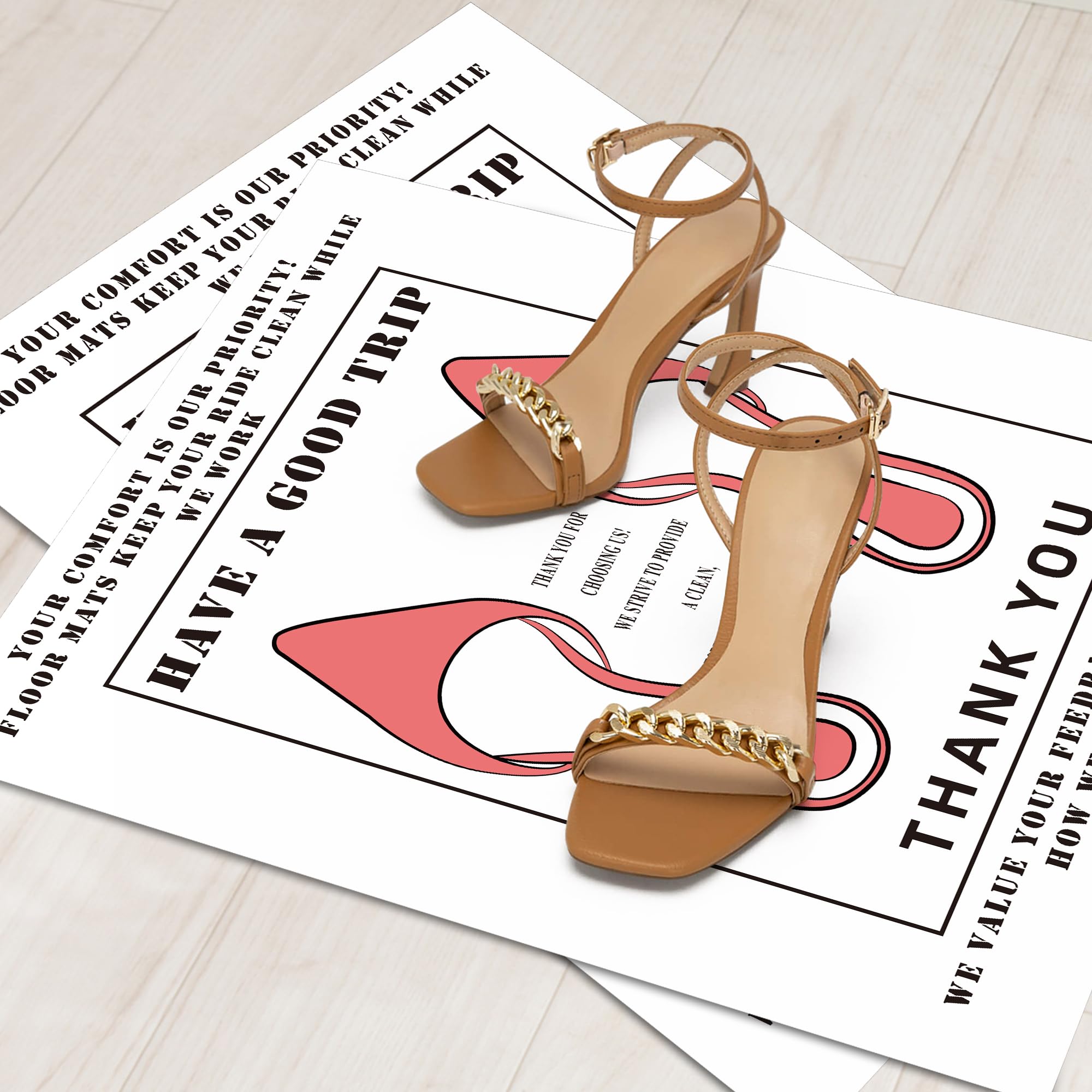 100 PCS Kraft Paper Floor Mats for Car AHIER 20 H x 16 W Disposable Waterproof Vehicle Paper — view 7