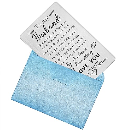 Miniatura 24 de TANWIH Tarjeta de billetera con texto en inglés "I Choose You" para él, regalos de boda para el novio de parte de la novia, regalos de prometido