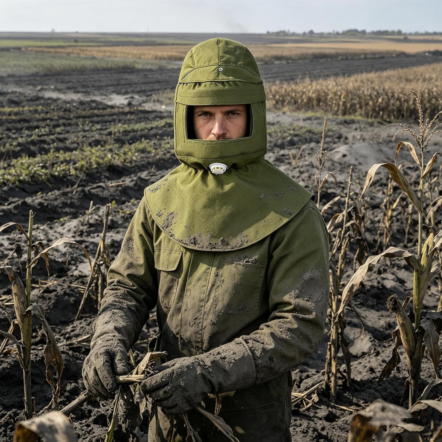 Полнолицевая противопылевая маска. Безопасный головной убор для защиты | защита всего лица. Кожа, волосы, выживание, спасательные работы,