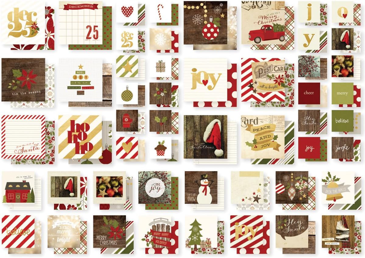 Sn@P! Insta Squares 52/Pkg-Cozy Christmas