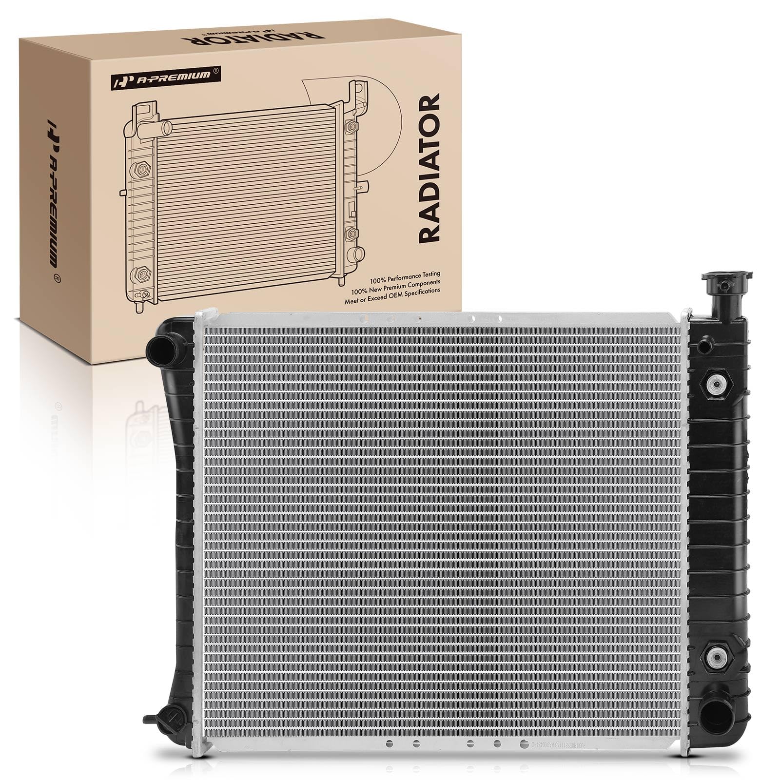 A-Premium Engine Coolant Radiator with Transmission Oil Cooler Compatible with Chevrolet GMC C1500 C2500 K1500 K2500 1988-1993 4.3L 5.7L, Automatic Transmission, Replace# 52463932