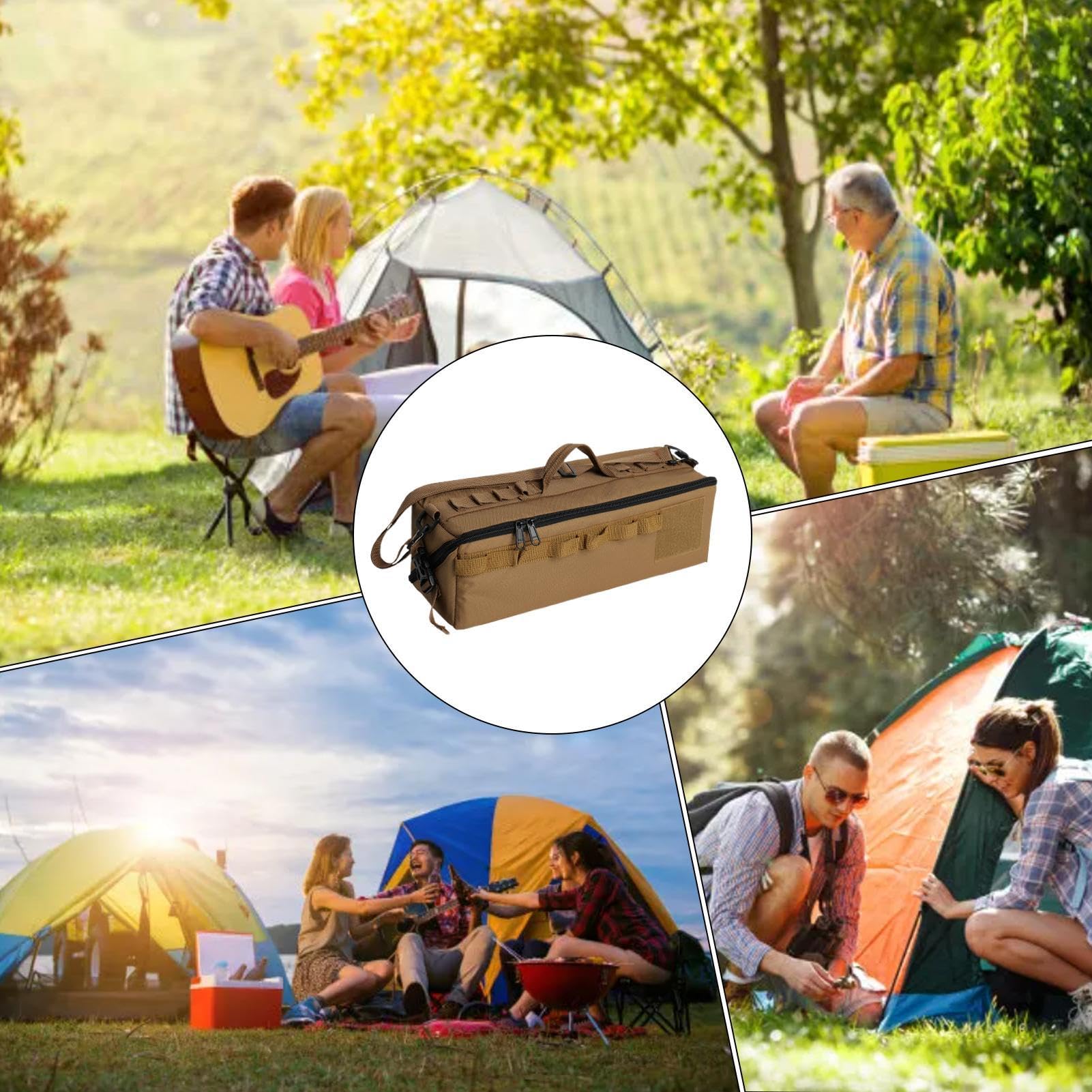 Organizer multifunzionale per il bagagliaio, borsa da campeggio | borsa organizer per picnic, borsa da viaggio, organizer per attrezzi all'aperto, grande borsa impermeabile per attività