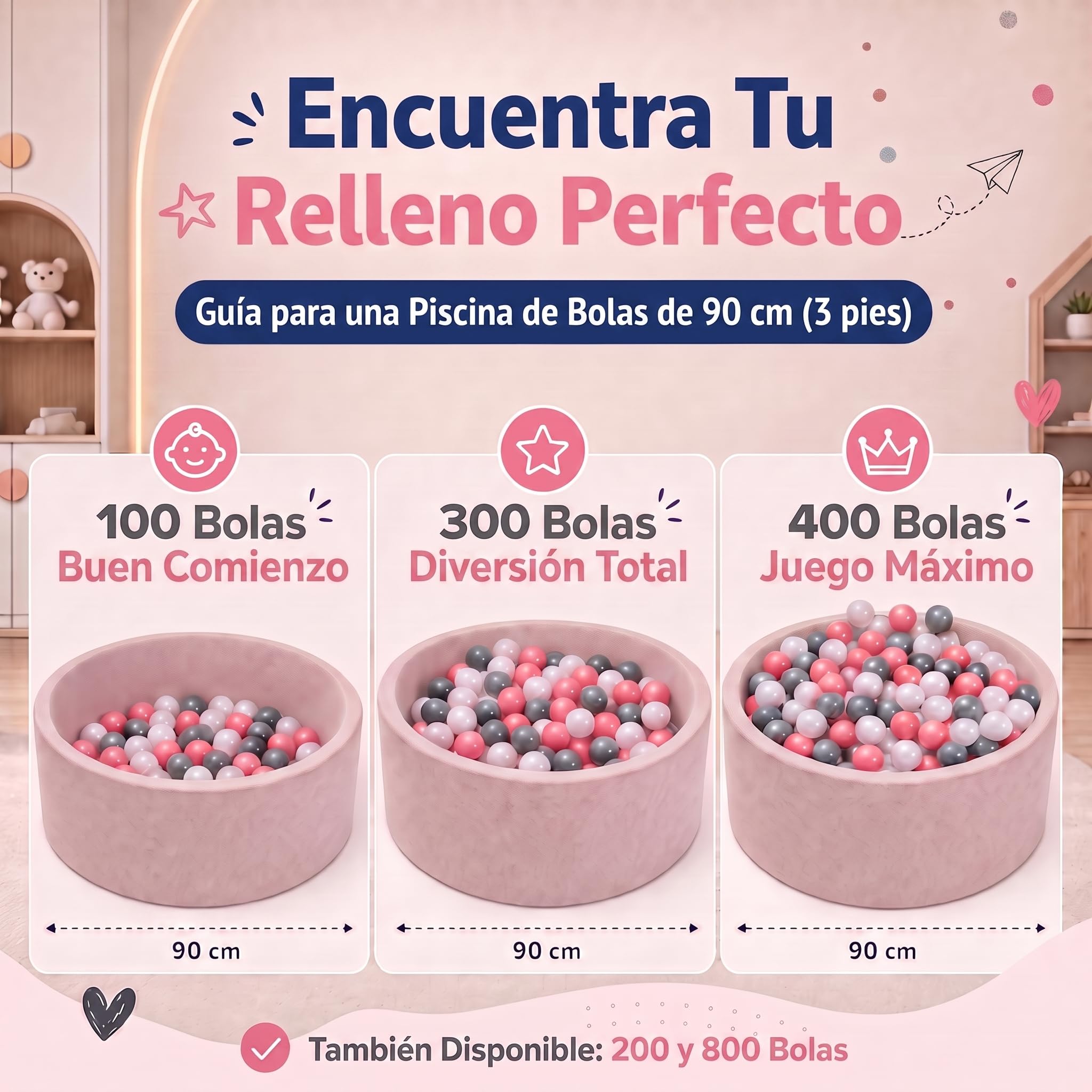 all Kids United Bolas para piscina de bolas, 100 unidades, coloridas pelotas de piscina para niños, diámetro de 6 cm, bolas de plástico resistente para piscinas infantiles, castillo hinchable y tienda